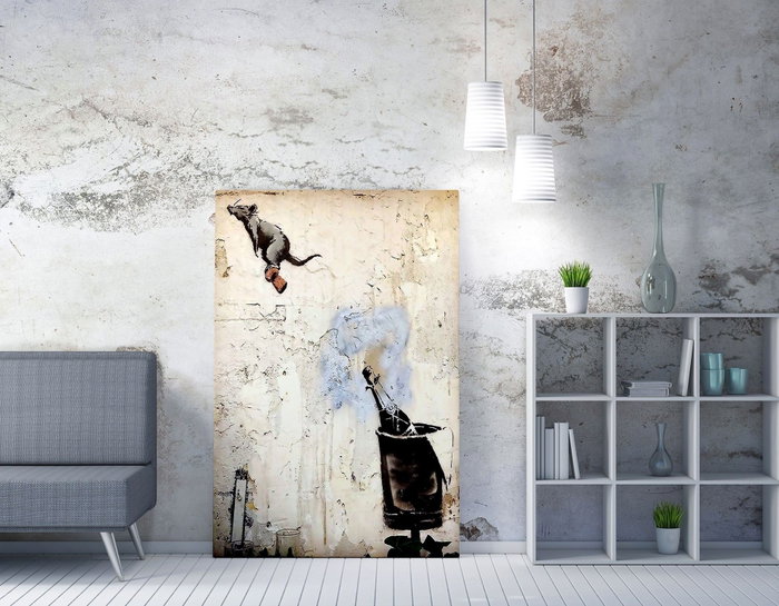 Wallity Lienzo Decorativo Banksy WY117 (50 x 70 cm)